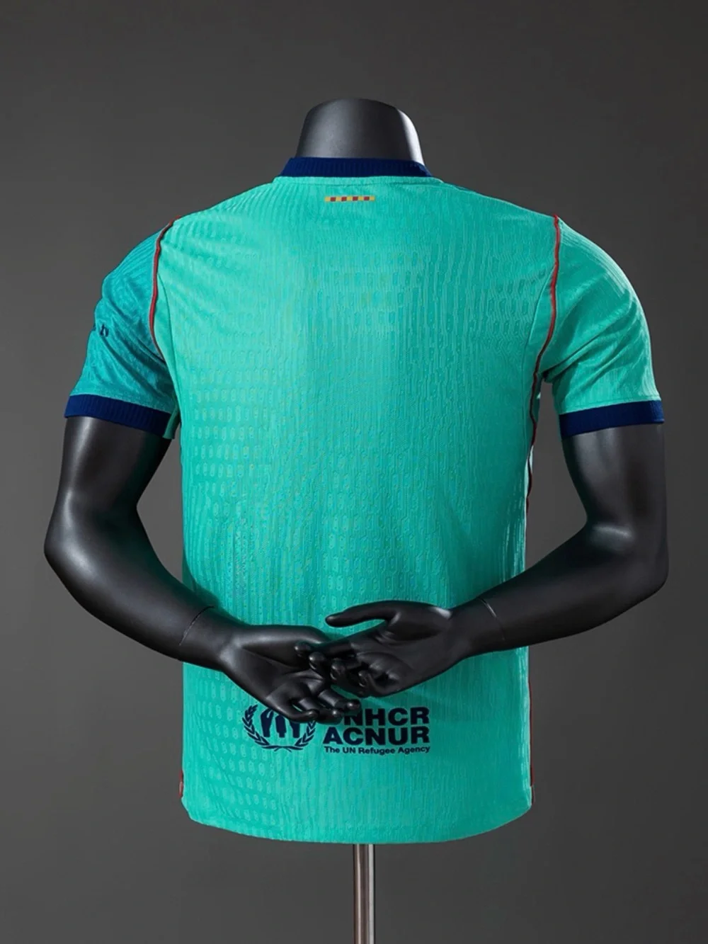 Nike FC Barcelona Teal Men’s Soccer Jersey with Navy Accents